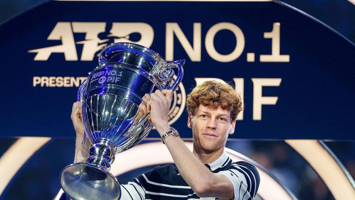 Jannik Sinner Secures World No.1 Spot For 2024; Picks Up Year-End ATP Trophy