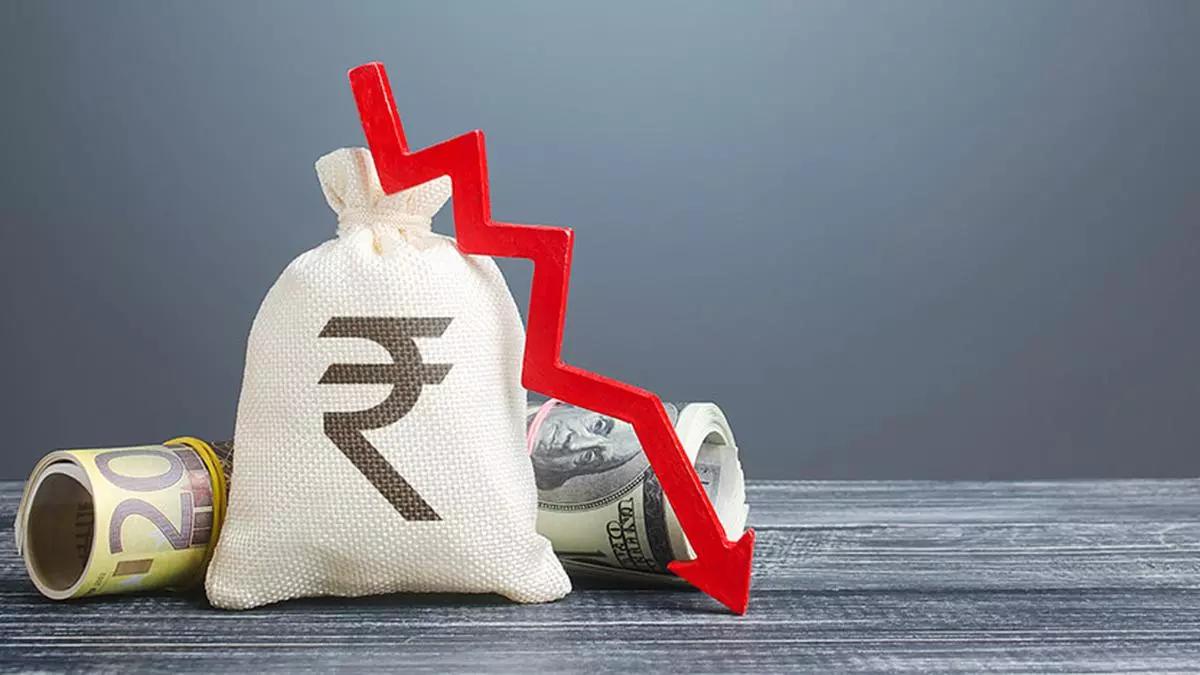 Rupee falls 4 paise to close at all-time low of 84.43 against US dollar