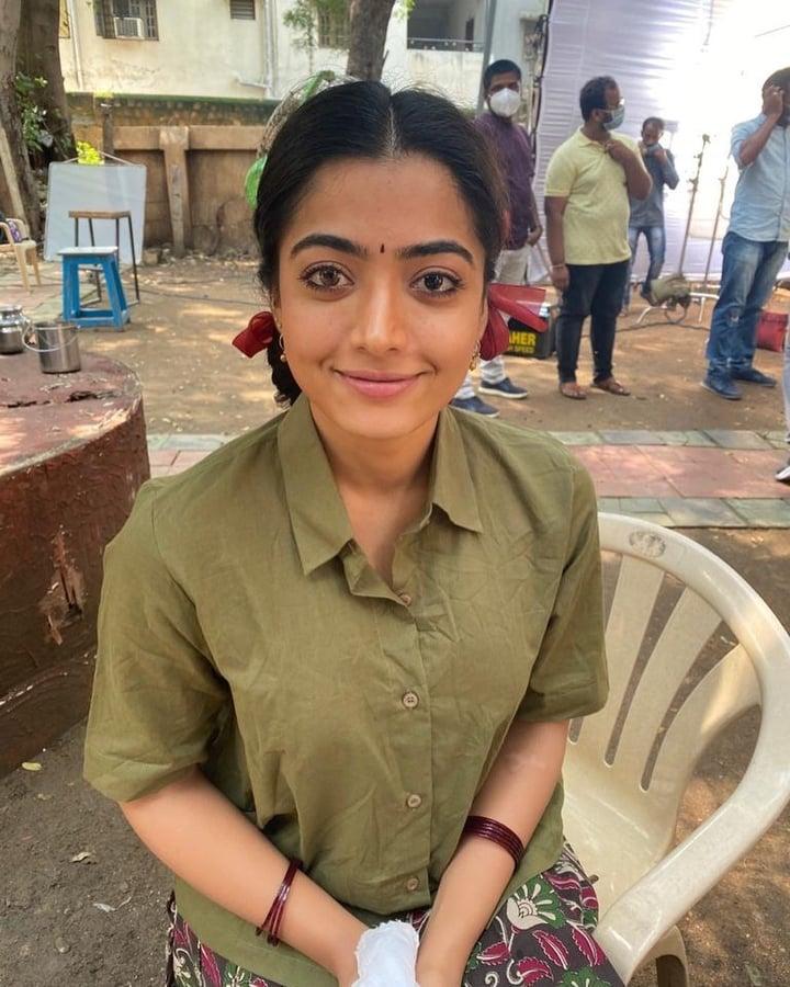 Rashmika Mandanna Drops Unseen BTS Photos From Pushpa 2 Sets