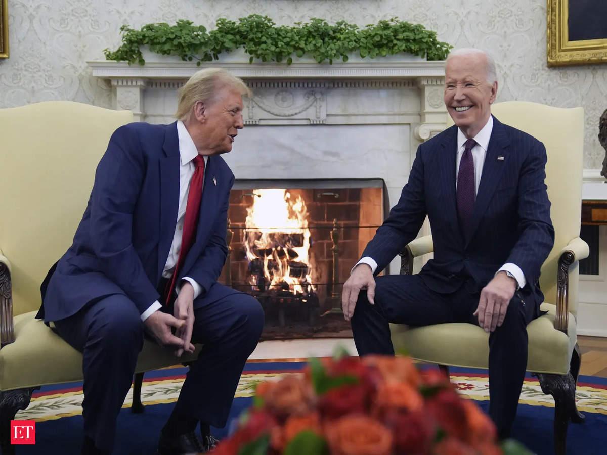 Biden jubilant welcoming Trump to the White House? Social media erupts as some say he is happy to hand over reins after his party pressured him to drop out